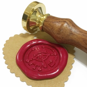 Sheikah Eye Symbol Zelda vaxsigillstämpel / Bröllopsinbjudan / Födelsedagsfestinbjudan [Goda nyheter: vi betalar amerikanska tullar]