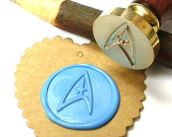 Starfleet Emblem Wax Seal Stamp: Federation Commander Invitation