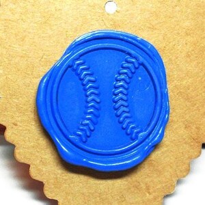 BASEBALL Wachs Siegel Stempel / Sport Wachs Stempel / Hochzeitseinladung / Geburtstagsparty / Base Ball / Starter Kit / Geschenkbox Set (ref : L)