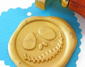 JACK Halloween Skull Wax Seal Stamp / Wedding Invitation / Birthday Party / Jack Skellington / Gift Box