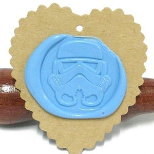 Carimbo de cera Stormtrooper / Convite de casamento / Convite para festa de aniversário / Selo de carta de envelope / Conjunto de caixa de presente / Kit inicial (ref.: M)