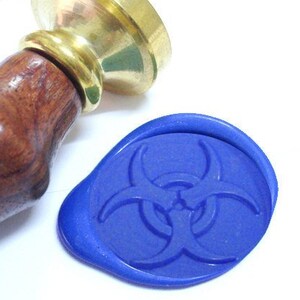 Biohazard Wax Seal Stamp / Wedding Invitation / Birthday Party / Envelope Letter Seal / Starter Kit / Gift Box Set (ref : L)