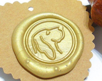 BRACCO ITALIANO Puppy Dog Wax Seal Stamp / Wedding Invitation / Birthday Party / Starter Gift Box Set (ref : S)