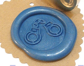 Sello de lacre con forma de esposas, ideal para invitaciones de boda, fiestas de cumpleaños, sobres y cajas de regalo (ref.: L)
