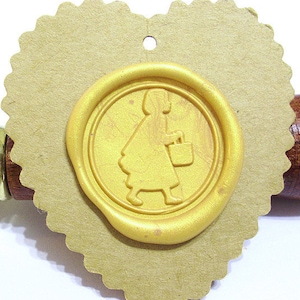 Rotkäppchen Siegelstempel / Geburtstagsfeier-Einladung / Siegelstempel / Märchen / (ref : AA)