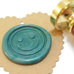 SMILEY FACE Wachssiegel Stempel / Hochzeitseinladung / Geburtstagsparty / Happy Face / Emoji / Box Set (ref : T)
