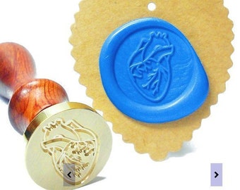 Anatomical Heart Wax Seal Stamp: Wedding Invitation, Gift Box Set
