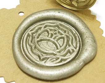 ROSE signet Wax Seal Stamp / Wedding Invitation / Birthday Party / Gift Box Set