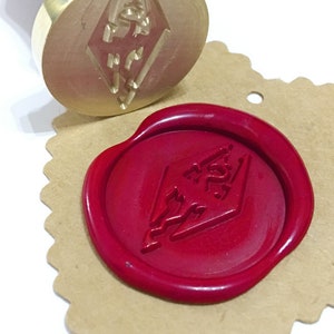 IMPERIAL DRAGON Wax Seal Stamp / Wedding invitation / Birthday Party / Wax Stick Gift Box Set