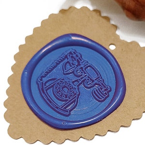 VINTAGE TELEPHONE retro analog phone Wax Seal Stamp / Wedding Invitation / Birthday Party Stamp (ref : S)