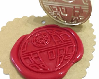 DEATH STAR Wax Seal Stamp / Wedding Invitation / Birthday Party / Envelope Letter Seal [Good news : we will pay US tariffs]