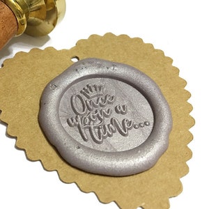 Once Upon A Time Wax Seal Stamp / Wedding Invitation / RSVP / Engagement Stamp / Save The Date / Starter Kit / Gift Box (ref : N)