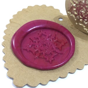 Selo de cera ROSE SYMBOL / Estilo gótico / Convite de casamento / Festa de aniversário / Conjunto de caixa de presente