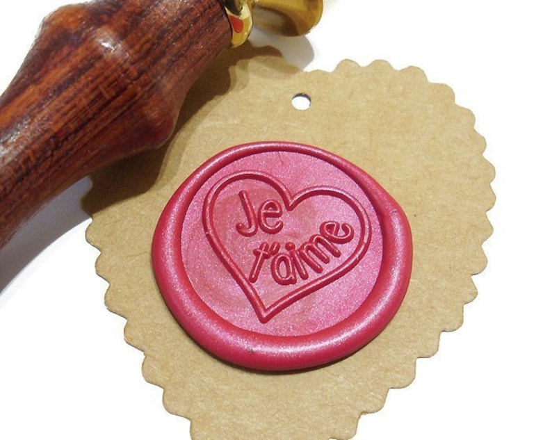 JE T/'AIME I Love You In French Wax Seal Stamp Wedding Invite Birthday Party Invitation Envelope Letter Seal Starter Gift Box Set