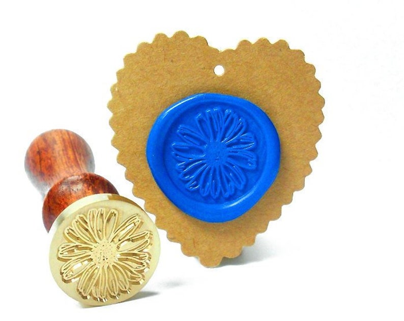 DAISY FLOWER Wax Seal Stamp Wedding Invite Birthday Party Invitation Envelope Letter Stamp Starter Kit Gift Box Set
