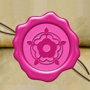 TUDOR ROSE FLOWER Wax Seal Stamp / Wedding Invitation / Birthday Party / Envelope Letter Seal / Wax Stick / (2022 Bargain)