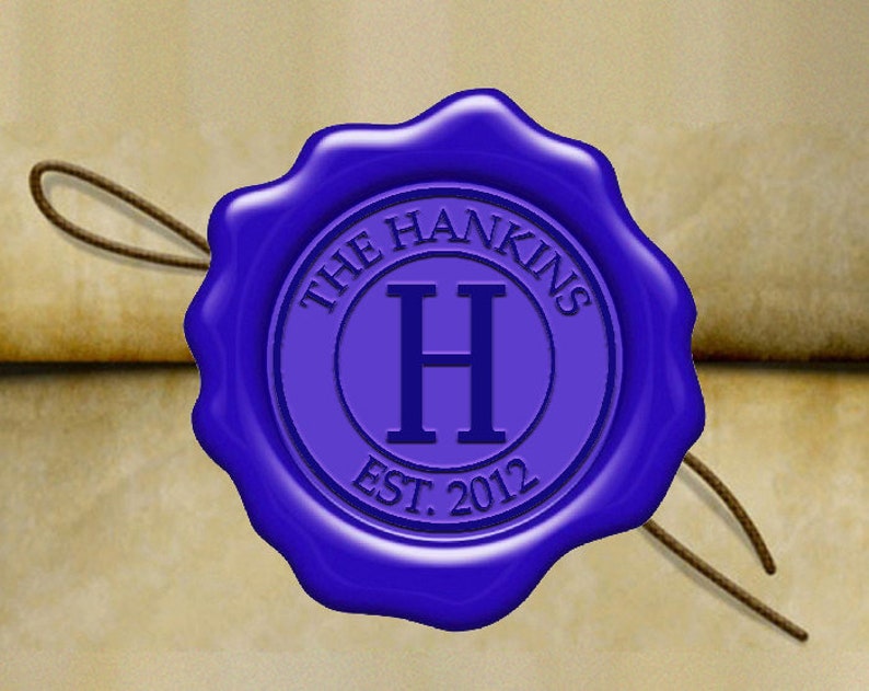 FAMILY CREST Custom Wax Seal Stamp / Personalized / Wedding - Etsy