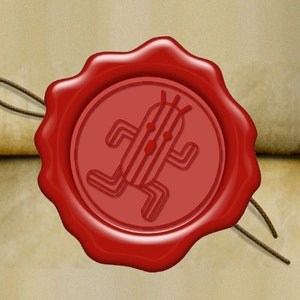 RUNNING CACTUS-lakzegelstempel / lakzegelstempel / huwelijksuitnodiging / verjaardagsfeestje / zegelbrief / startpakket / geschenkverpakking (ref: N)