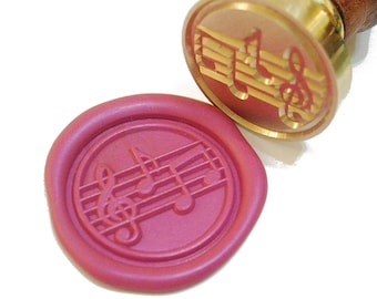 MUSIC NOTE treble clef Wax Seal Stamp / Wedding Invitation Stamp / Envelope Letter Seal / Starter Kit / Gift Box Set