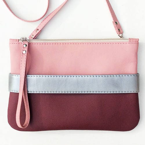 burgundy clutch purse