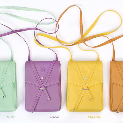 Small Crossbody Purse Vegan Bag Leather Crossbody Bag Teal Etsy