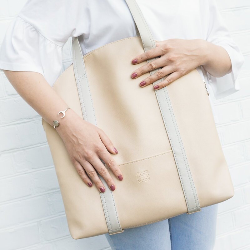 vegan tote bags with zipper