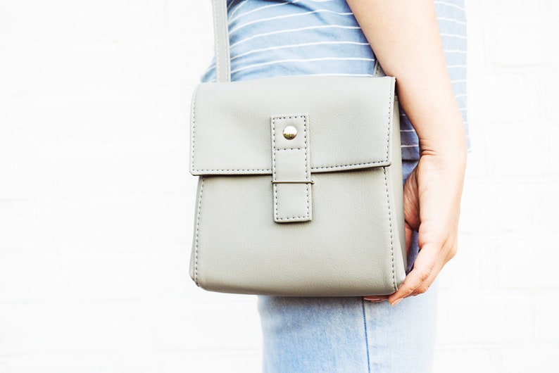 Black crossbody bag Vegan leather bag Small crossbody purse Etsy