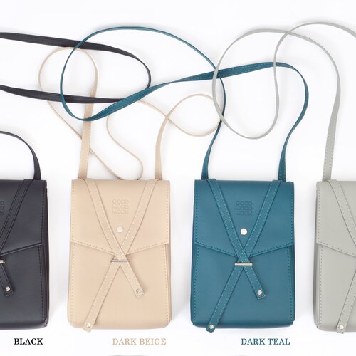 Black Crossbody Bag Vegan Leather Bag Small Crossbody Purse Etsy