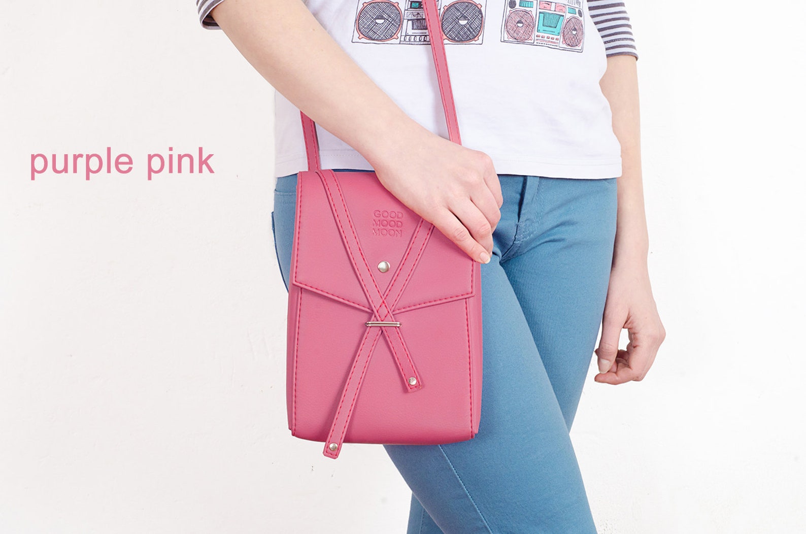 Small Crossbody Bag Black Crossbody Bag Women Vegan Crossbody Etsy