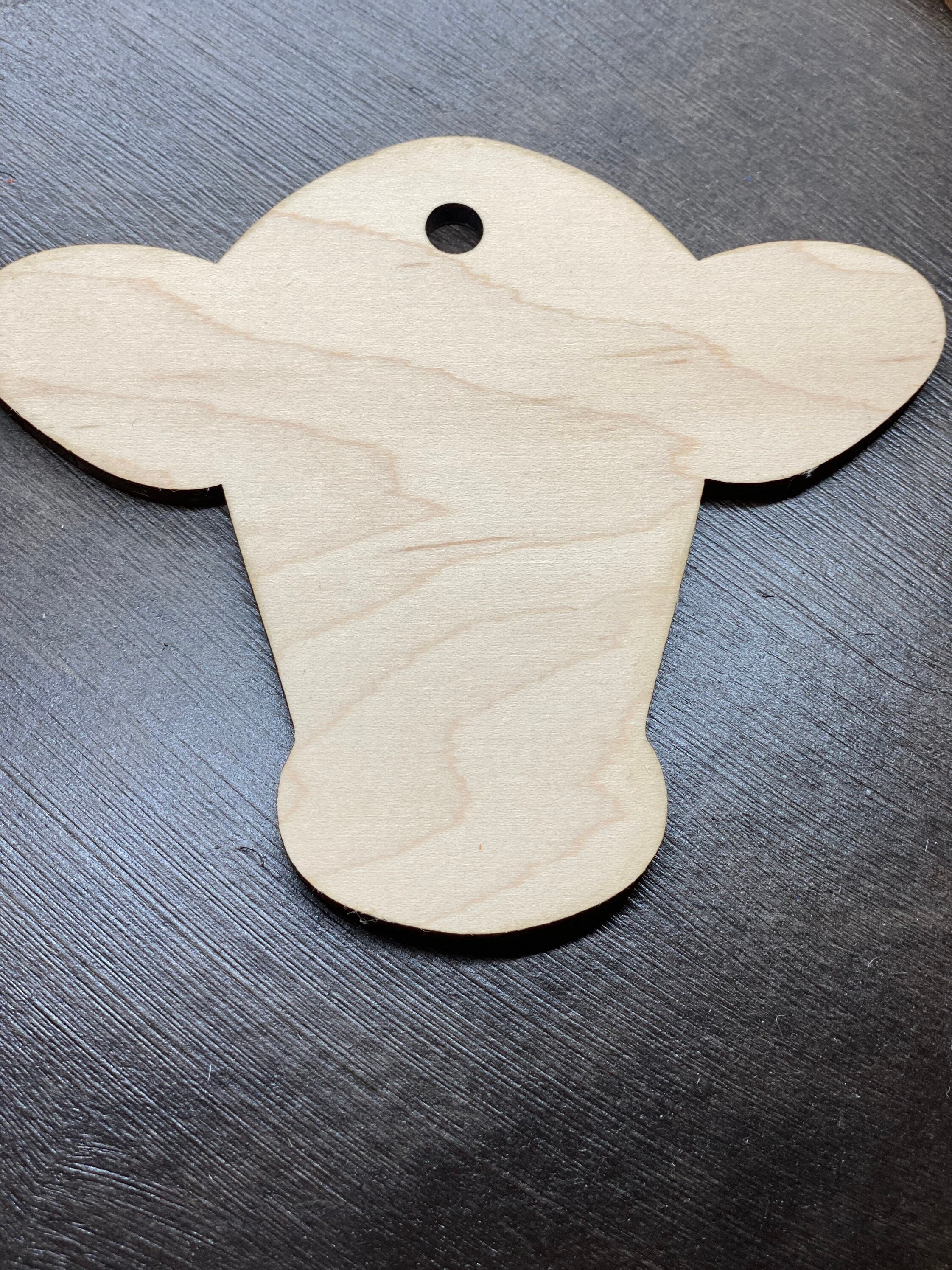 Personalized Cattle Farm Christmas Ornament, Custom Wooden