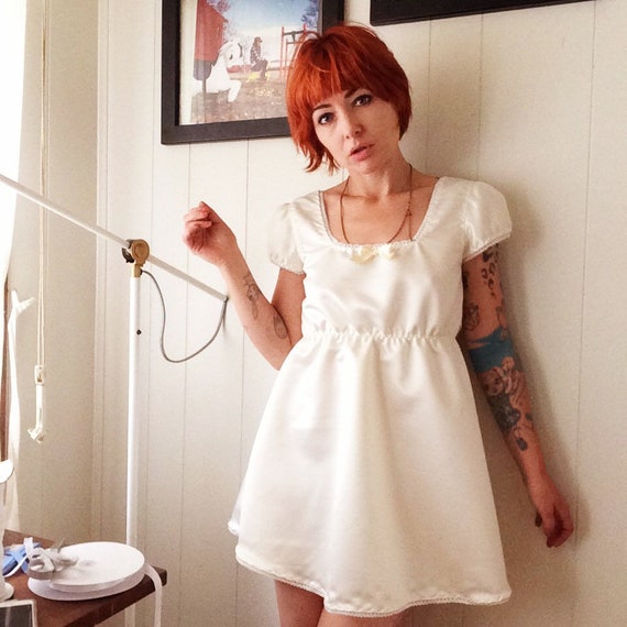 satin babydoll dress