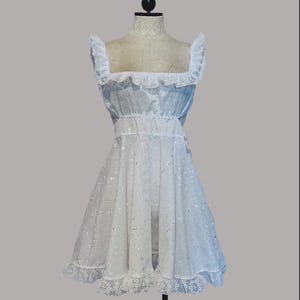 The Dolly Dress in White Eyelet
