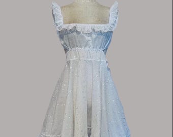 The Dolly Dress in White Eyelet