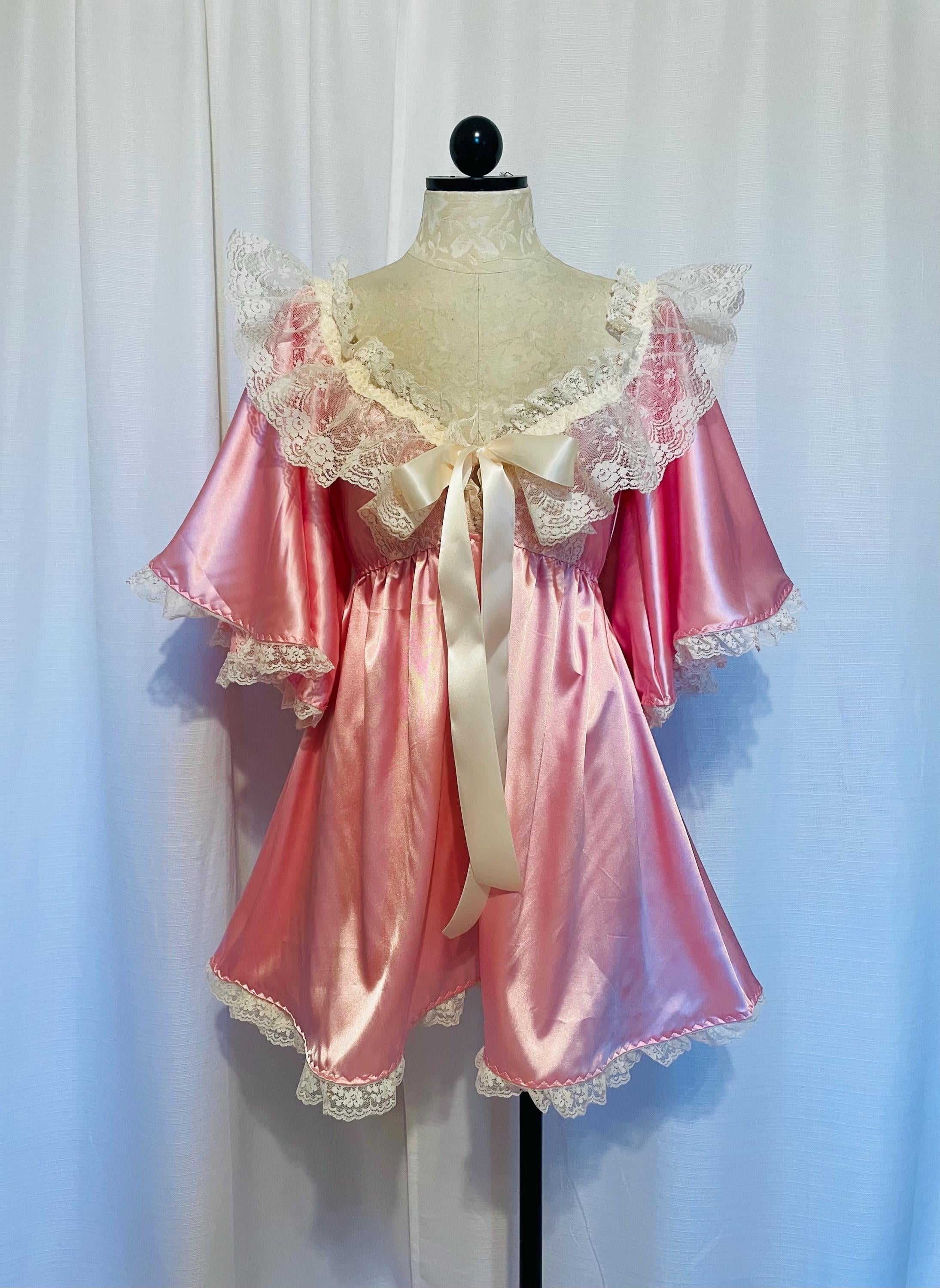 Hot pink babydoll dress - Etsy sterreich