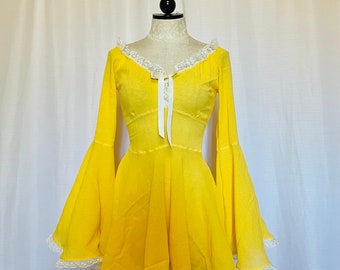 The Katie Mae Dress in Yellow