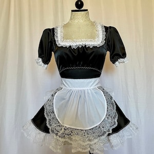 The Maid Dress- mini custom-made dress with open back