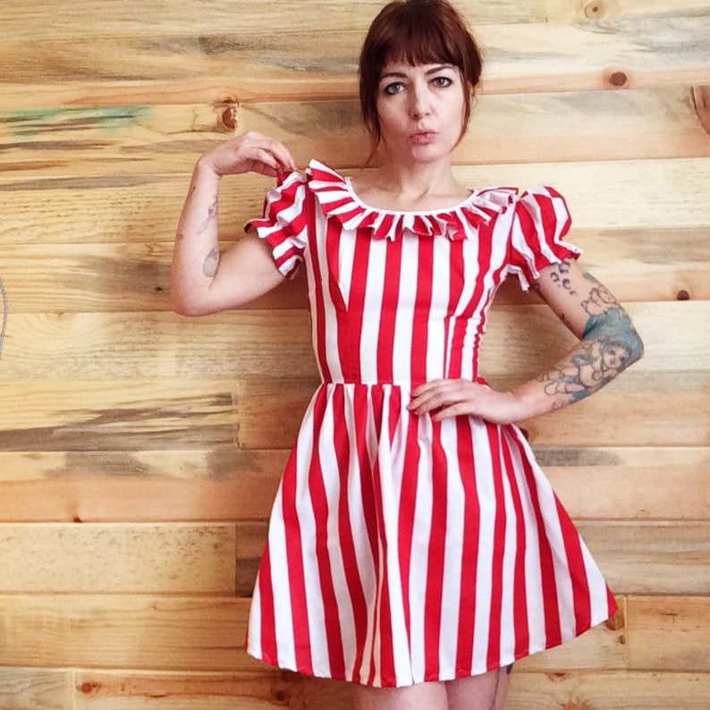 Striped Square Dance Dress image 3