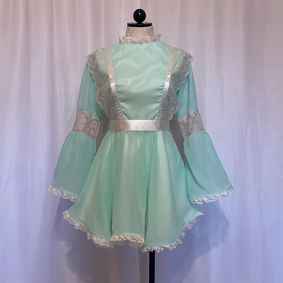 silk chiffon babydoll dress Mia Dress- chiffon babydoll