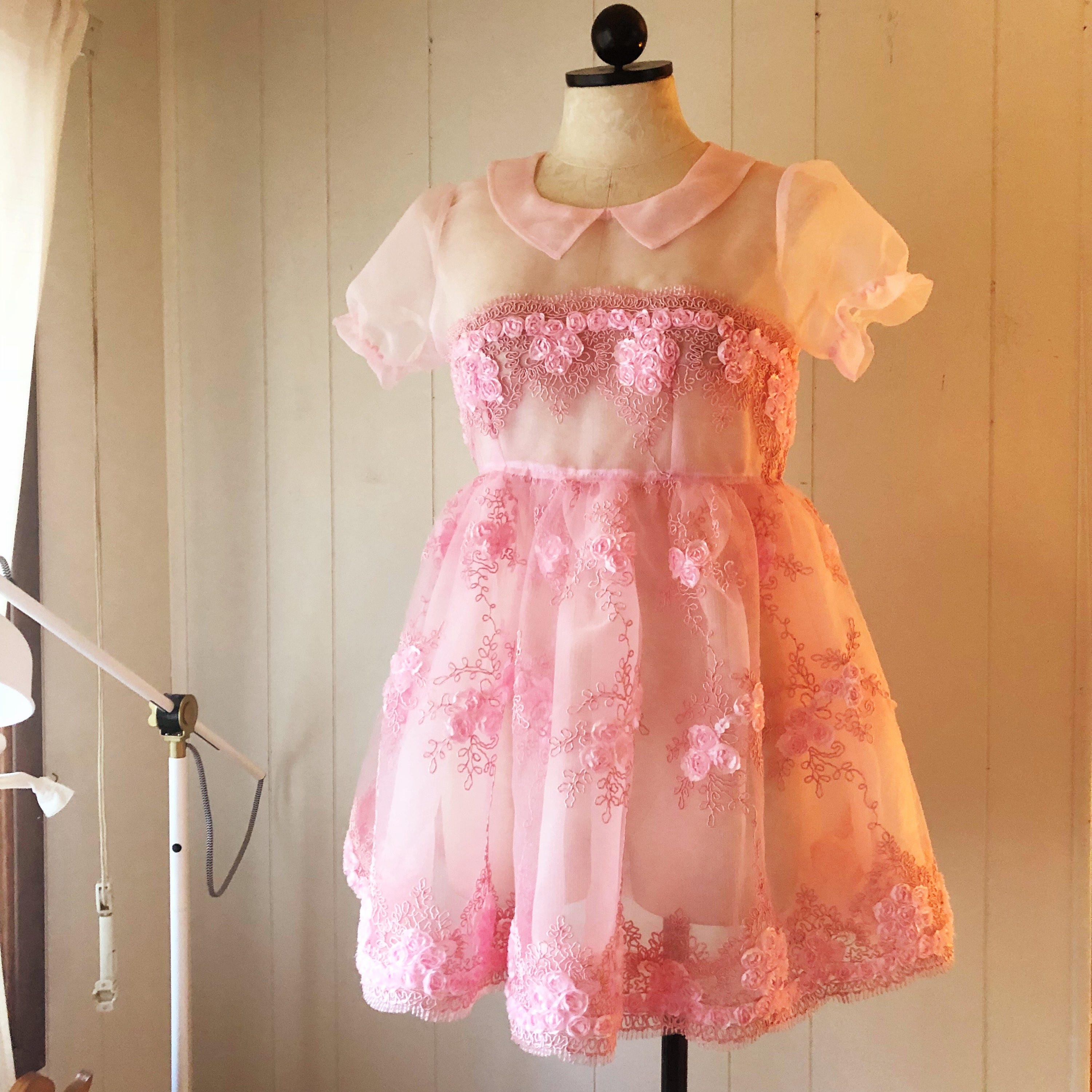 The Taffy Dress- Organza Lace Babydoll Dress - Etsy The Taffy Dress- Organza Lace Babydoll Dress - Etsy