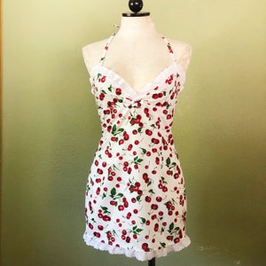 Cherry Debra Dress- cotton mini dress