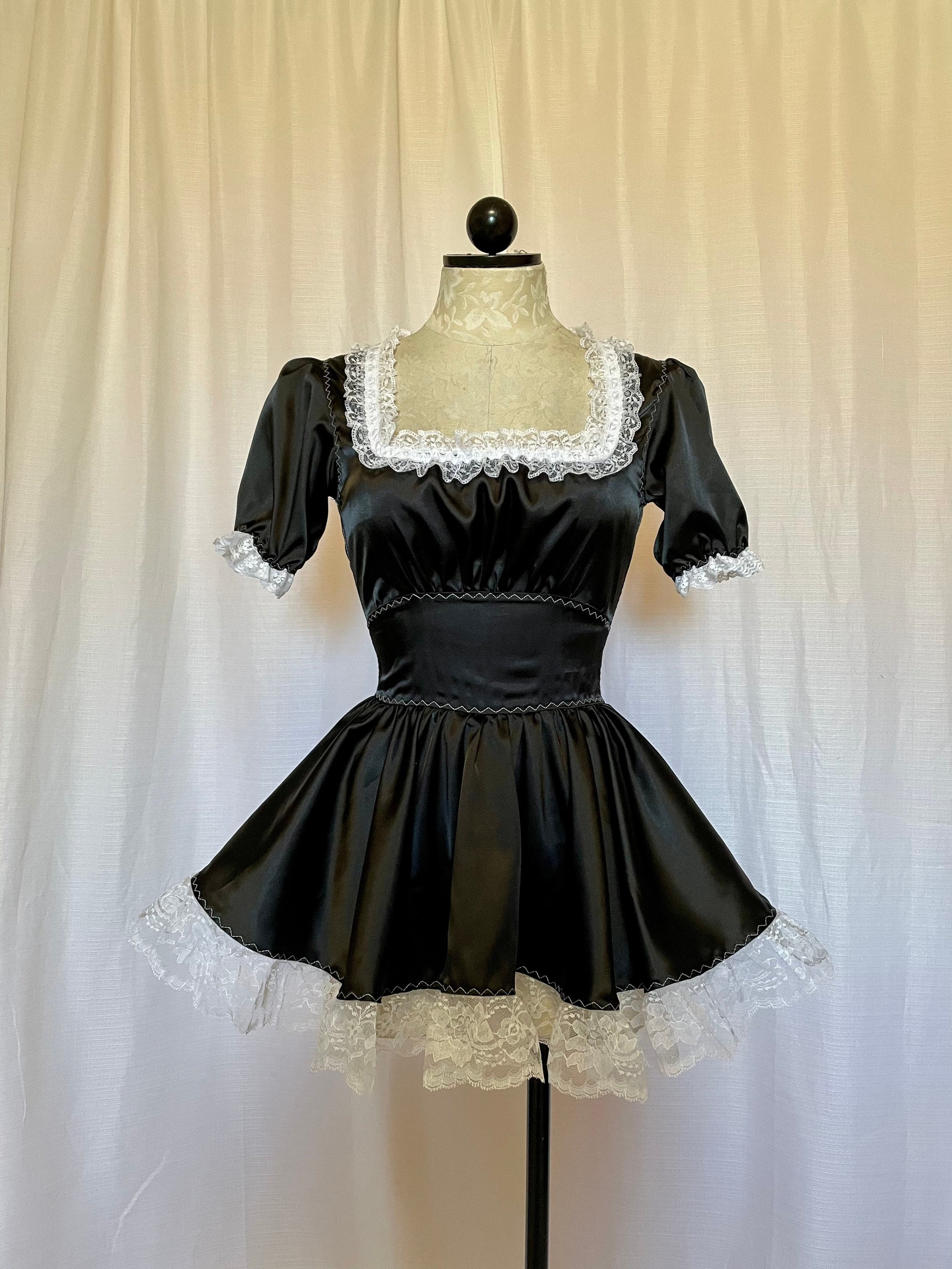 blue dress for baby girl Exquisite elegance black maid dress – Cutiekill main image 0