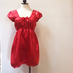 Bettina Dress Satin Babydoll - Etsy