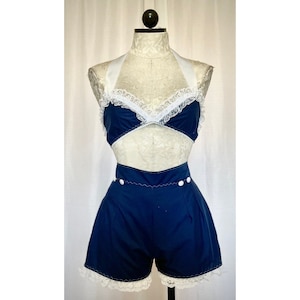 The Lil Debbie Short Set- pinup inspired short and halter top