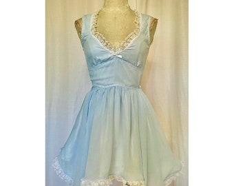 The Hennessy Dress- Baby Blue Babydoll - Etsy