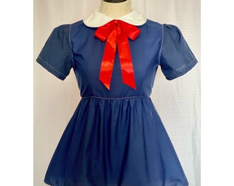 The Madeline Dress, Peter Pan Collar and Ribbon Detail