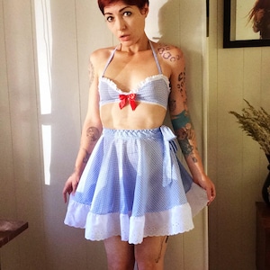 Dorothy Set- bra, brief and skirt.