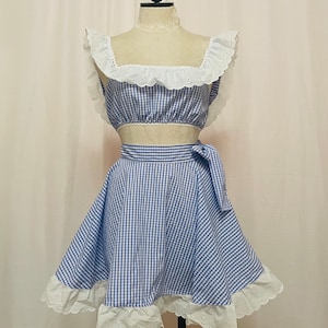 Dolly Set- gingham crop top and matching skirt