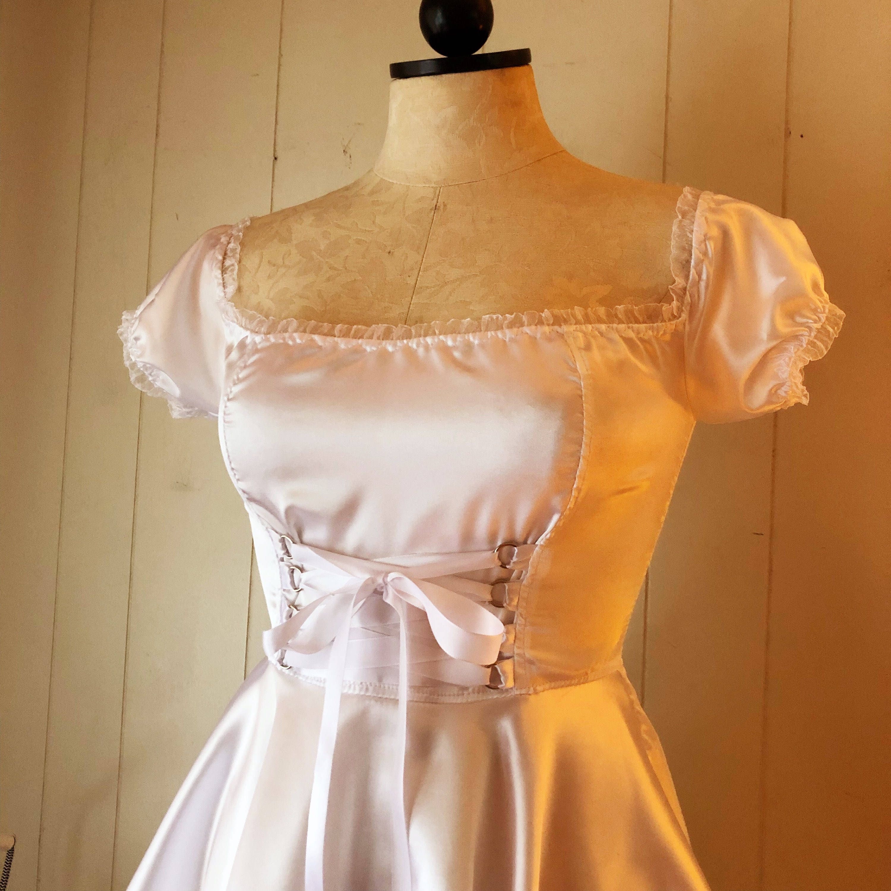 Tori Barmaid Satin Dress | Etsy