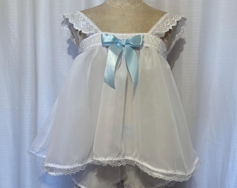 The Lou Lou Set. Vintage style chiffon sleeper set.