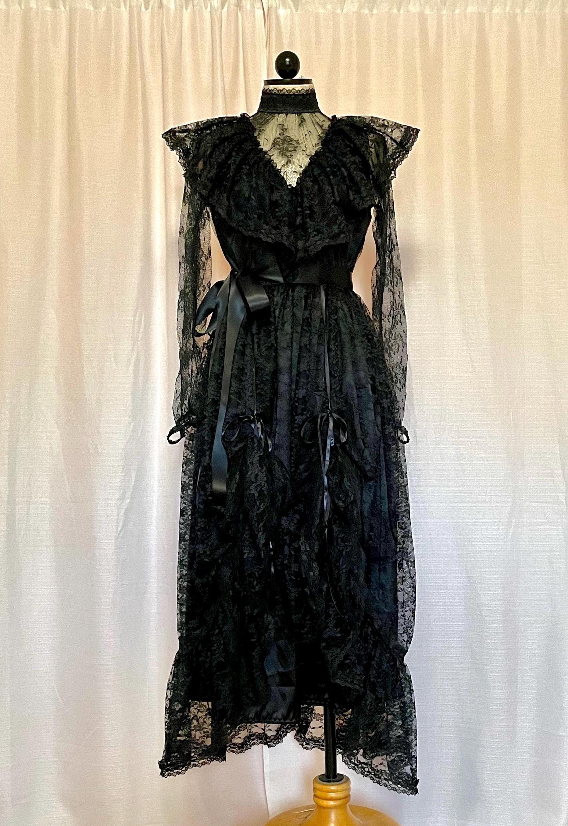 The Skye Dress- Vintage Inspired Victorian Lace Gown Black - Etsy UK The Skye Dress- Vintage Inspired Victorian Lace Gown Black - Etsy UK